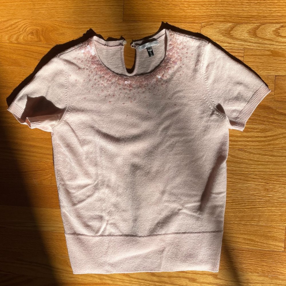 100% Cashmere Vince Pink Top
